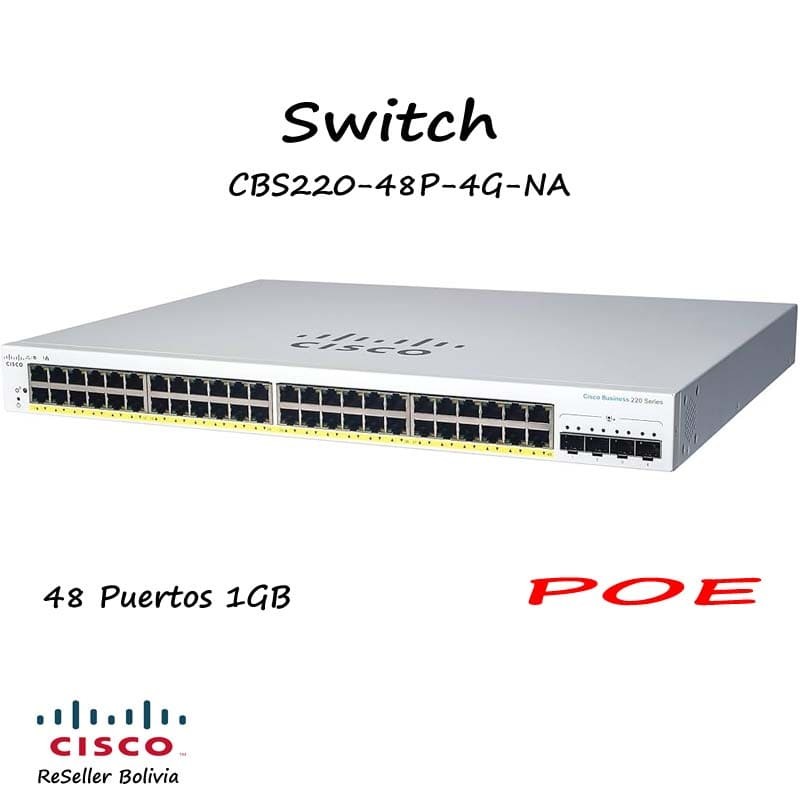 CISCO CBS220-48P-4G-NA